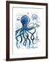 Sea Cliff Octopus-Julie Paton-Framed Art Print