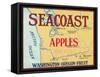 Sea Coast Apple Label - Yakima, WA-Lantern Press-Framed Stretched Canvas