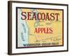 Sea Coast Apple Label - Yakima, WA-Lantern Press-Framed Art Print