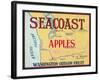 Sea Coast Apple Label - Yakima, WA-Lantern Press-Framed Art Print