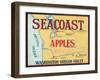 Sea Coast Apple Label - Yakima, WA-Lantern Press-Framed Art Print