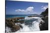 Sea Coast, Bagni Di Tiberio, Anacapri, Capri Island, Campania, Italy-Massimo Borchi-Stretched Canvas