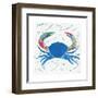 Sea Creature Crab Color-Courtney Prahl-Framed Art Print