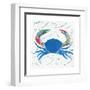 Sea Creature Crab Color-Courtney Prahl-Framed Art Print