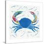 Sea Creature Crab Color-Courtney Prahl-Stretched Canvas