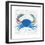 Sea Creature Crab Color-Courtney Prahl-Framed Art Print