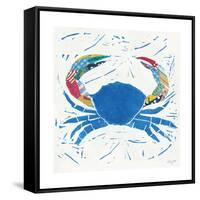 Sea Creature Crab Color-Courtney Prahl-Framed Stretched Canvas