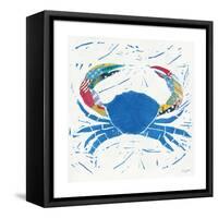 Sea Creature Crab Color-Courtney Prahl-Framed Stretched Canvas