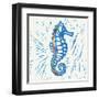 Sea Creature Sea Horse Color-Courtney Prahl-Framed Art Print