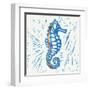 Sea Creature Sea Horse Color-Courtney Prahl-Framed Art Print