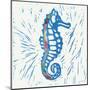 Sea Creature Sea Horse Color-Courtney Prahl-Mounted Art Print