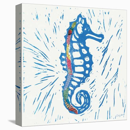 Sea Creature Sea Horse Color-Courtney Prahl-Stretched Canvas