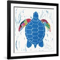 Sea Creature Turtle Color-Courtney Prahl-Framed Art Print