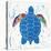 Sea Creature Turtle Color-Courtney Prahl-Stretched Canvas