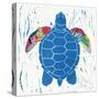 Sea Creature Turtle Color-Courtney Prahl-Stretched Canvas