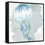Sea Creatures 1-Kimberly Allen-Framed Stretched Canvas