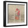 Sea Creatures on Newsprint IV-Julie DeRice-Framed Art Print