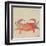 Sea Creatures on Tan I-Julie DeRice-Framed Art Print