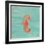 Sea Creatures on Teal III-Julie DeRice-Framed Art Print