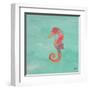 Sea Creatures on Teal IV-Julie DeRice-Framed Art Print
