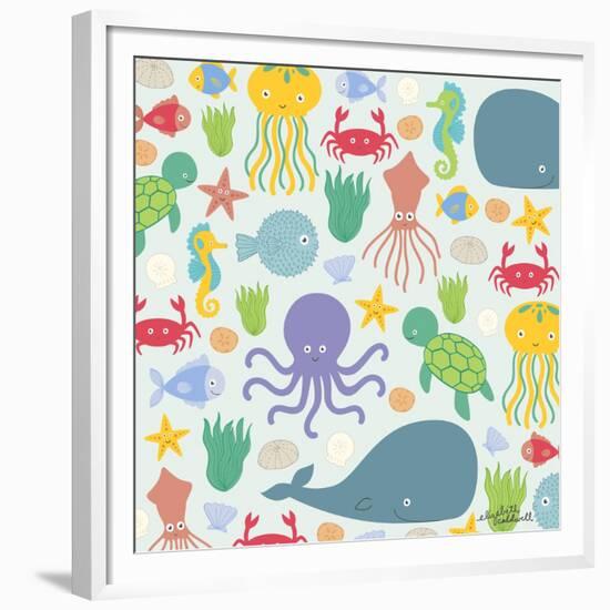 Sea Creatures-Elizabeth Caldwell-Framed Giclee Print