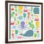 Sea Creatures-Elizabeth Caldwell-Framed Giclee Print