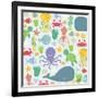 Sea Creatures-Elizabeth Caldwell-Framed Giclee Print