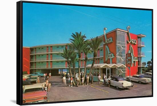 Sea Dip Motel-null-Framed Stretched Canvas