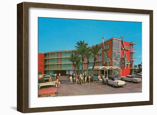 Sea Dip Motel-null-Framed Art Print