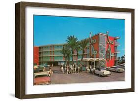 Sea Dip Motel-null-Framed Art Print