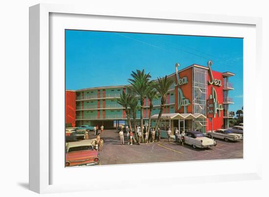 Sea Dip Motel-null-Framed Art Print