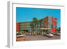 Sea Dip Motel-null-Framed Art Print