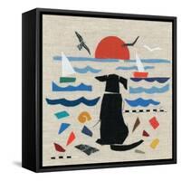 Sea Dog-Jenny Frean-Framed Stretched Canvas