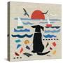 Sea Dog-Jenny Frean-Stretched Canvas