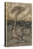 Sea Dragon-Arthur Rackham-Stretched Canvas