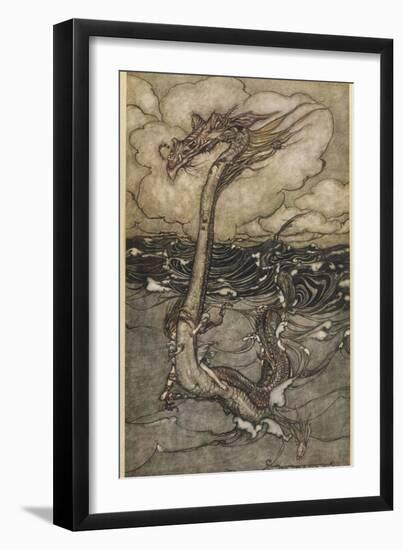 Sea Dragon-Arthur Rackham-Framed Premium Photographic Print