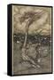 Sea Dragon-Arthur Rackham-Framed Stretched Canvas