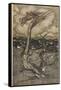 Sea Dragon-Arthur Rackham-Framed Stretched Canvas