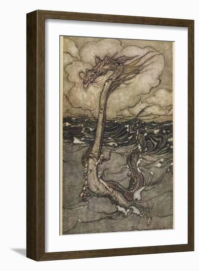 Sea Dragon-Arthur Rackham-Framed Photographic Print