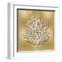 Sea Fan on Gold I-Caroline Kelly-Framed Art Print