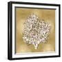 Sea Fan on Gold II-Caroline Kelly-Framed Art Print