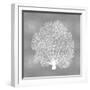 Sea Fan on Silver IV-Melonie Miller-Framed Art Print