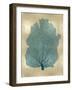 Sea Fan Teal on Gold I-Melonie Miller-Framed Art Print