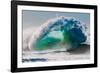 Sea Fan-Wave breaking off the Na Pali coast of Kauai, Hawaii-Mark A Johnson-Framed Photographic Print