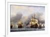 Sea Fight Between England and Holland during the Dutch War, June 1666-null-Framed Giclee Print