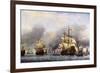 Sea Fight Between England and Holland during the Dutch War, June 1666-null-Framed Giclee Print