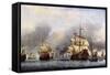 Sea Fight Between England and Holland during the Dutch War, June 1666-null-Framed Stretched Canvas