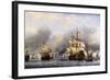 Sea Fight Between England and Holland during the Dutch War, June 1666-null-Framed Giclee Print