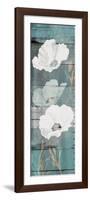 Sea Foam Florals Wood Mate-Jace Grey-Framed Art Print