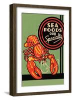 Sea Foods Our Specialty-null-Framed Art Print